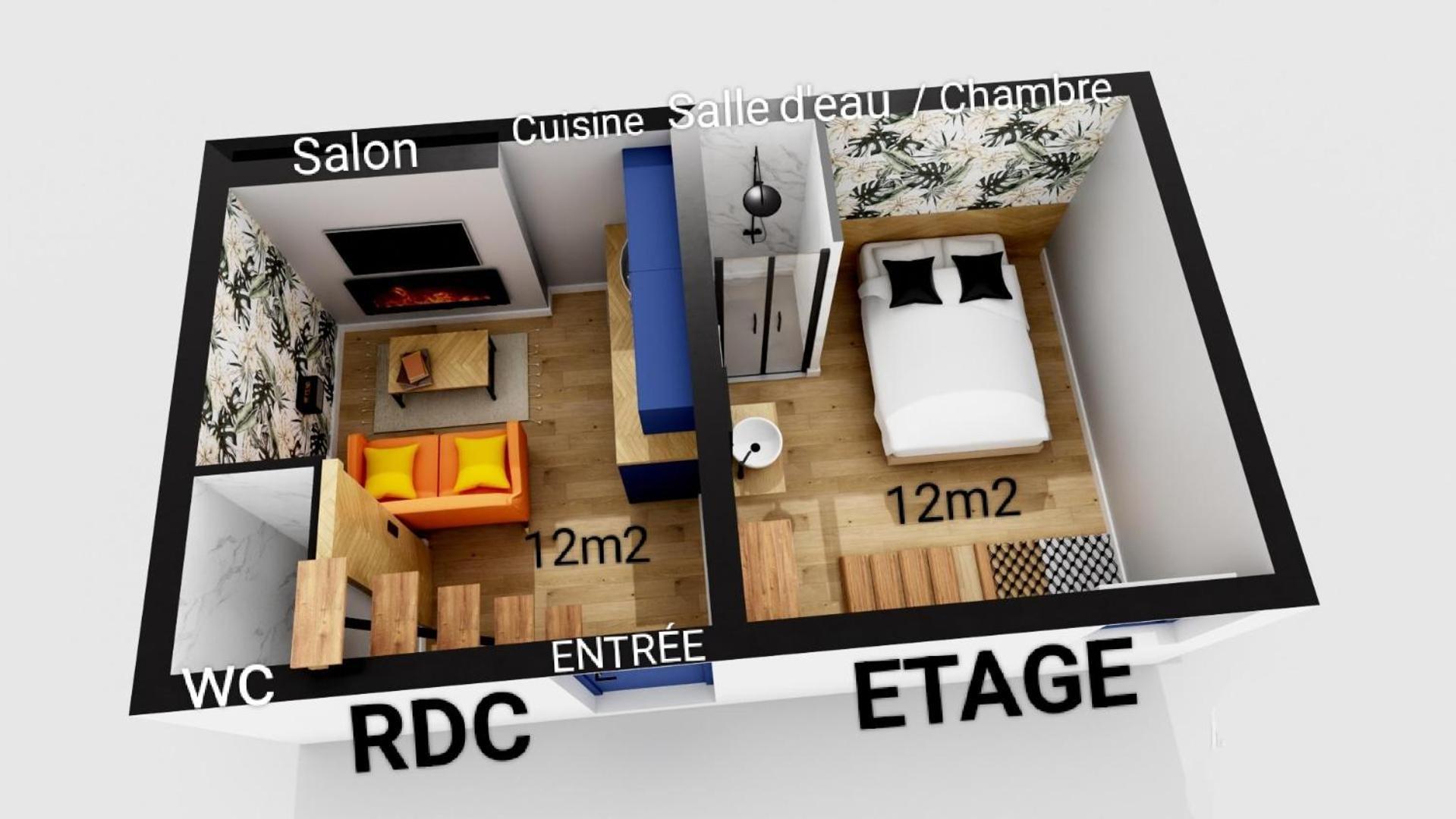 L'abri Du Port By Mrodbnb - Maison Neuve - 25m & Resto - Cine - Cheminee - Popcorn Hébergement de vacances *