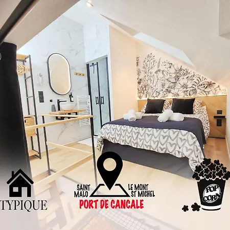 L'Abri Du Port By Mrodbnb - Maison Neuve - 25M Plage & Resto - Cine - Cheminee - Popcorn Cancale Exterior photo