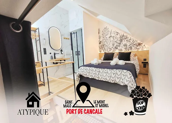 L\'Abri Du Port By Mrodbnb - Maison Neuve - 25M Plage & Resto - Cine - Cheminee - Popcorn