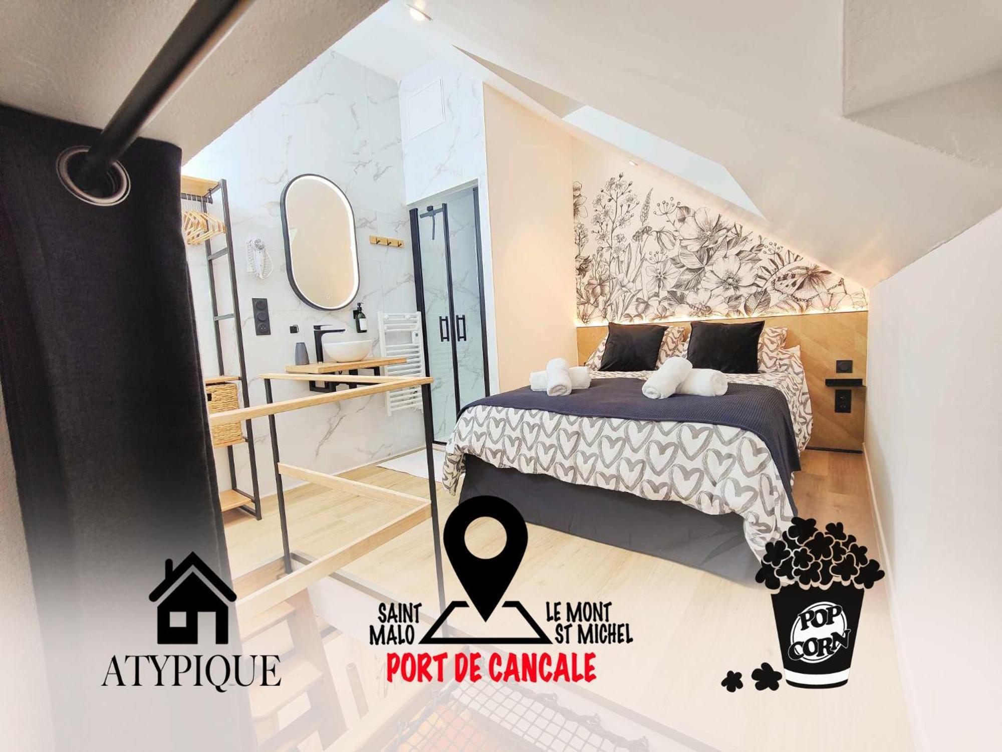 Holiday home L'abri Du Port By Mrodbnb - Maison Neuve - 25m & Resto - Cine - Cheminee - Popcorn Cancale